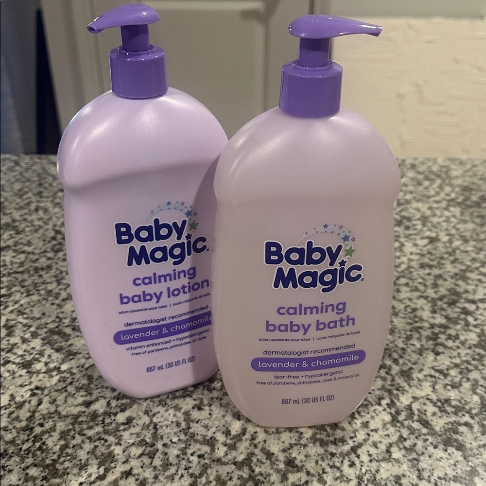 Baby Magic Calming Baby Lotion and Bath Set 30oz **brand new**